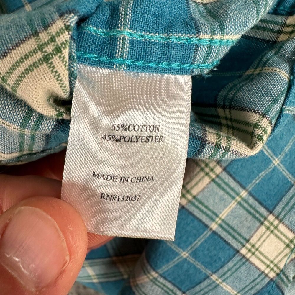 Arbor Collective Shirt Mens Medium Multi Color Plaid Button Up Long Sleeve - Picture 11 of 13